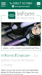 Mobile Screenshot of inform-etiketten.de